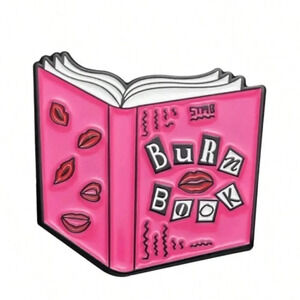 Mean girls burn book enamel pin